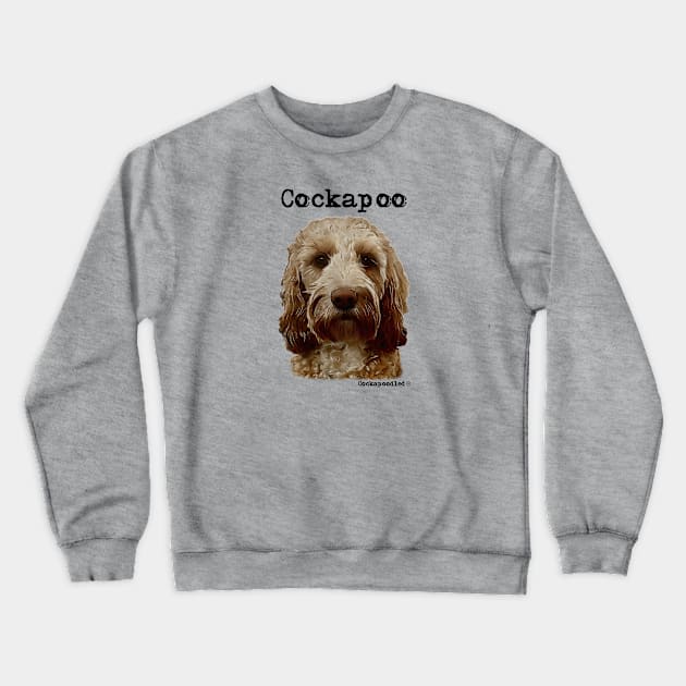 Golden Apricot Cockapoo / Spoodle and Doodle Dog Crewneck Sweatshirt by WoofnDoodle 